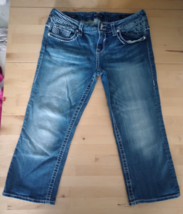 Vigoss The Chelsea Vintage Capri Cropped Denim Jeans Womens Size 11/12 - £9.18 GBP