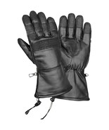 SH 294 Black, Shaf Leather Men’s Waterproof Gauntlet Gloves W/Stretch Kn... - $597.13 MXN