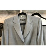 ESCADA Gris Lana Chaqueta Y Falda Traje Set Talla US10 - $553.32