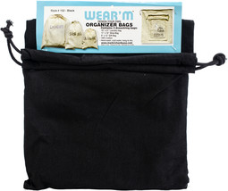 Organizer Bag W/Drawstring 3/Pkg-Black - $215.97 MXN
