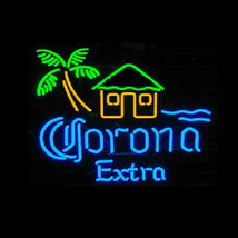 New Corona Extra Light Palm Tree Bar Beer Neon Sign 24&quot;x20&quot;  - £197.10 GBP