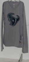 NFL License Houston Texans Girls Large Dri Tek Long Sleeve Shirt - £15.72 GBP
