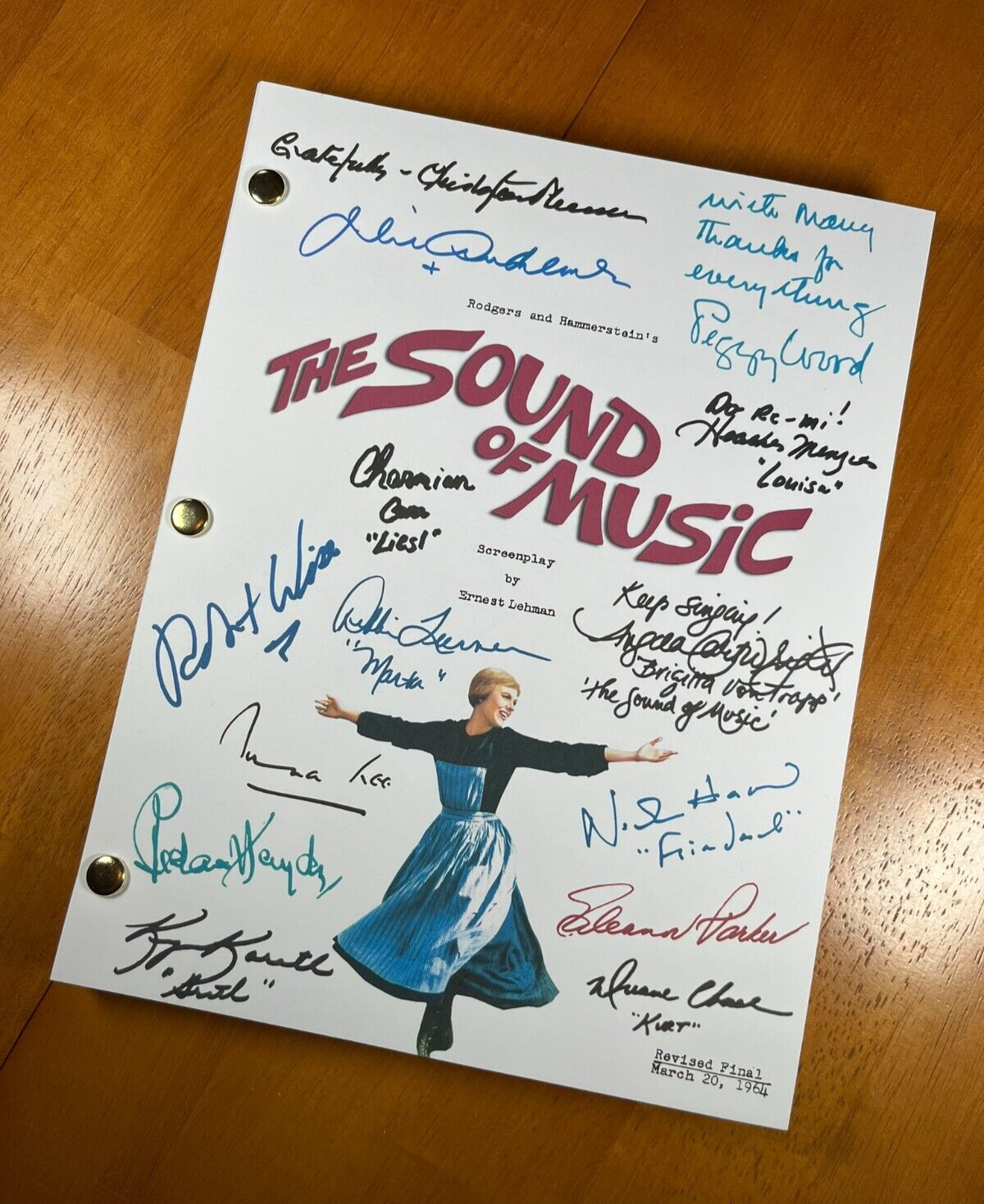 The Sound of Music Script Signed- Autograph Reprints- 160 Pages- Julie A... - $24.99