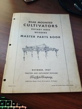 Ford Rear Mounted Cultivators rotary hoes weeders parts book 10/57 - £9.18 GBP