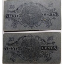Two 1914 Gobierno Provicional de Mexico 20 Centavos Cartones - £12.53 GBP