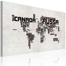 Stretched canvas world map art what a wonderful world tiptophomedecor thumb200