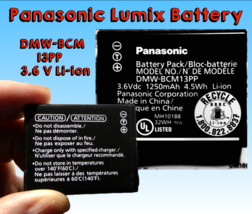 Panasonic Used OEM DMW-BCM13 Battery, Li-ion for Lumix Cameras, Discharged - £13.66 GBP