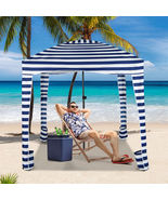 6 x 6 Feet Foldable Beach Cabana Tent with Carrying Bag and Detachable S... - €120,90 EUR