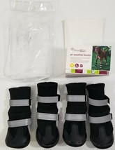 MM) Set of 4 Good2Go All Weather Dog Boots Socks Medium - $9.89