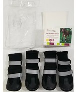 MM) Set of 4 Good2Go All Weather Dog Boots Socks Medium - £7.81 GBP