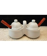 DOUBLE CONDIMENT/JAM BOWL WITH SPOONS - $25.26 CAD