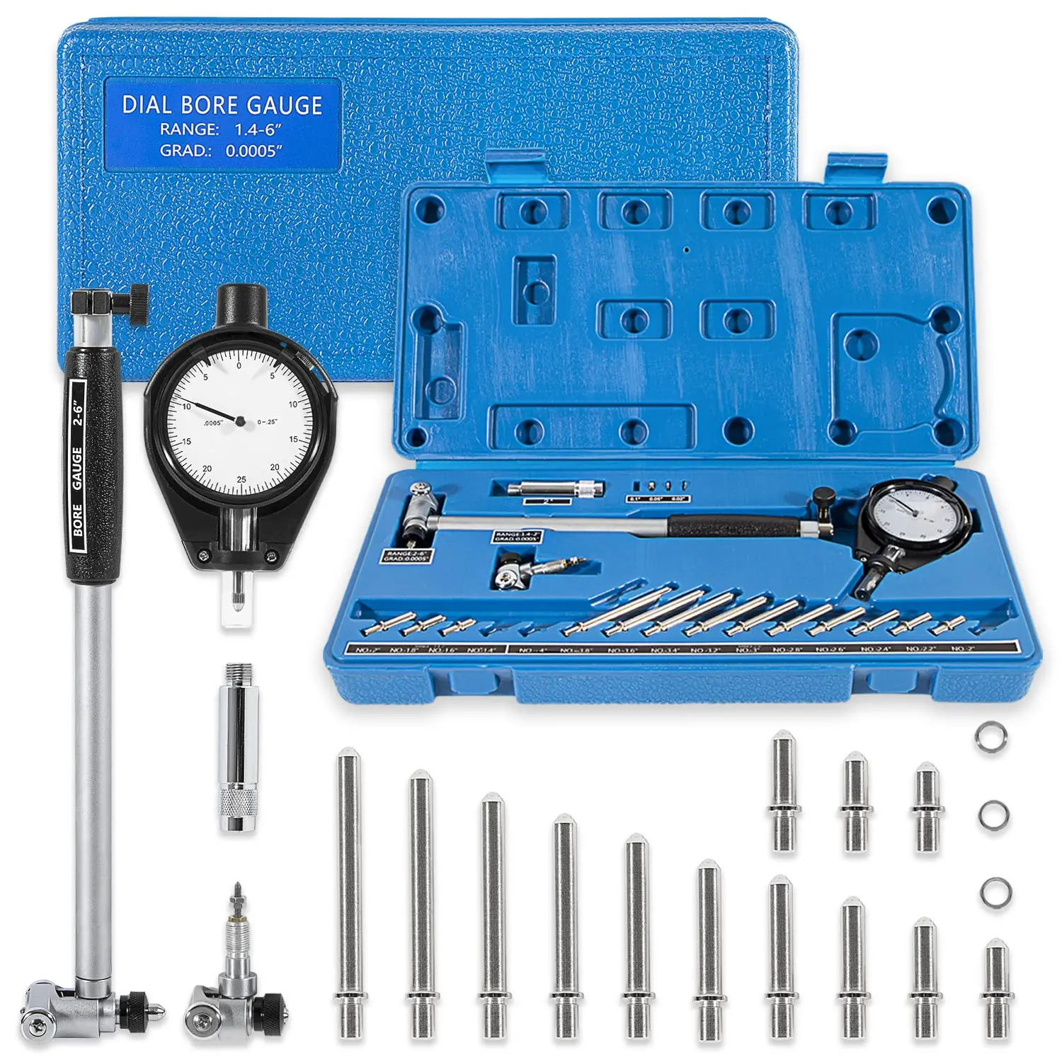 TML 52-646-400-0 Gauge Measurement Tool Extender Cylinder Dial Bore Gage Set wit - £314.10 GBP