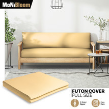 Wheat Full Size Slipcovers Armless Stretch Futon Cover Couch Sofa Bed Pr... - $66.99