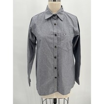 Peau De Loup Button Up Long Sleeve Shirt Sz 2 Gray Chambray Unisex - $24.50