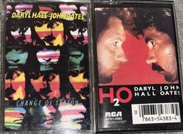 Daryl Hall John Oates Cassette Lot Of 2 Change Of Season &amp; H2O - $9.50