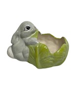 Vintage Holland Mold Rabbit Bunny Lettuce Cabbage Planter Spring Easter ... - $17.53