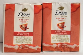 Dove Cinnamon Pumpkin Pie Limited Editon Holiday Treats Body Soap 4 Beauty Bars - £10.27 GBP