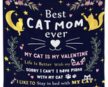 Mother&#39;s Day Gifts for Mom from Daughter Son, Cat Mom Blanket 50X60 Inch... - $30.56