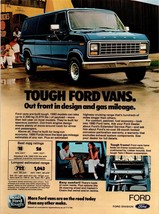 1980 Ford Full Size Van Vintage Print Ad Swivel Seats Pizza Shop 80s Wal... - $10.97