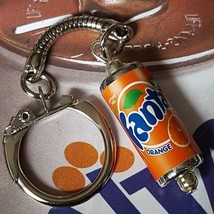 Cool Orange Fanta Can Keyring Novelty Pop Soda Drink Retro Mixed Up Dolly - £3.79 GBP