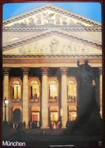 Original Poster Germany Munich Bavarian Opera Theater Tourism Vintage - £37.01 GBP