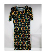 NWT LuLaRoe Julia Dress Black With Colorful Westen Designs Size XS - $297.97 MXN