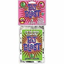 BJ Blast Oral Sex Candy 3 Pack: Strawberry, Cherry, and Green Apple - £7.16 GBP