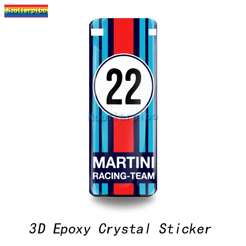 3D Personalized Crystal Top Gel Decal Martini Racing Launch  Die Cut Vinyl Car M - £25.73 GBP