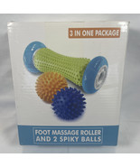 Foot Massager Roller Spiky Ball Foot Pain Relief Massager NIB Pasnity - $198.16 MXN