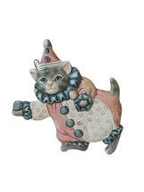 Kitty Cucumber Schmid Christmas Ornament Porcelain Anthropomorphic Cat Kitten - £23.70 GBP