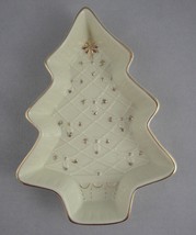 Formalities Baum Brothers Porcelain Christmas Tree Candy Dish FIGH17A Ivory Gold - £9.08 GBP