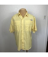 Columbia Sportswear PFG Shirt Mens Medium Solid Yellow SS Omni-Shade Fis... - £27.58 GBP