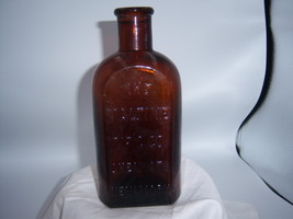 PA2 - 1900&#39;s The Maltine Mfg Co New York AMBER 7 1/2&quot; Medicine Druggist ... - $133.25 MXN