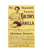 Colton Vanilla Extract Flavoring 1897 Advertisement Victorian Baking ADB... - $27.22 CAD