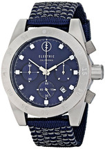 Electric Mens Dive Watch DW01 Analog Japanese Quartz Chronograph Navy Blue Date - £115.39 GBP