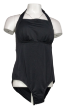 AmberNoon II by Dr. Erum Ilyas UPF 50 Halter Swimsuit (Black, Plus 22) A395867 - £11.44 GBP