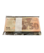 Zimbabwe 50 Dollars, 2020, UNC Full Bundle 100 Notes - $52.00