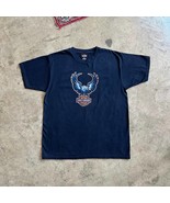 Vintage 1996 Harley Davidson Motorcycles Bald Eagle Emblem Graphic T-shirt - $30.00