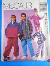 McCall&#39;s 7324 Sizes 7 8 10 Uncut Factory folded Unisex Sweat Pants and s... - £3.32 GBP