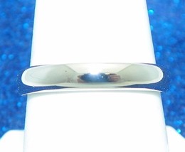 3.9mm Wedding Band Ring REAL Solid 14k White Gold 3.9 g Size 8.75 - $619.85 CAD