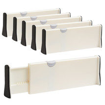 6 Packs Adjustable Drawer Dividers Division Board Expandable Organizer Kitchen - £52.68 GBP