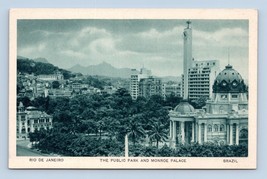 Public Park and Monroe Palace Rio De Janeiro Brazil UNP Unused WB Postcard M8 - £2.31 GBP