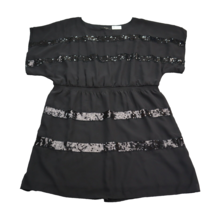 Jessica Simpson Shirt Women 2X Black Lightweight Sequined Fit &amp; Flare Blouse - £16.17 GBP