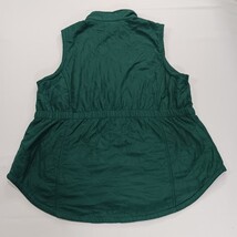 Blue Mountain RN#129746 Women's Green Quilted Full Zip Pockets Fleece Vest Sz L image 15