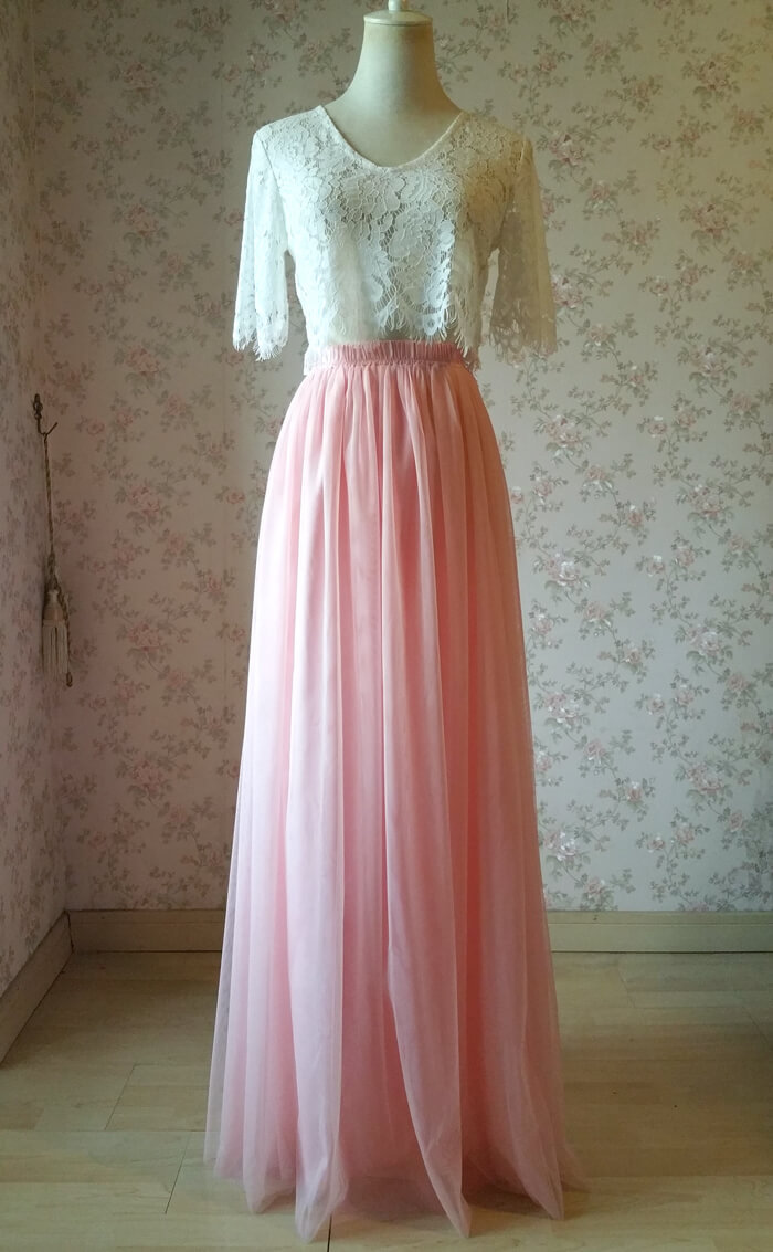 Tulle skirt pink f3 2