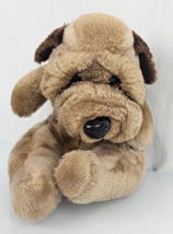 Vintage Plush Puppy 1986 Raffoler Brown Stuffed Animal Toy 80s Droopy Eyes Dog - £15.10 GBP