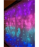 LED String Curtain Lights with Dimmer Switch for Teen Room Girls Room Co... - £36.35 GBP