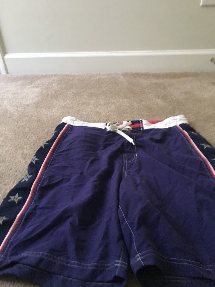 Tommy Hilfiger Men&#39;sMulticolor Swim Shorts wi/Side Stars Print Size Large - $29.18