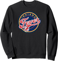 WNBA Indiana Fever Fan Base Black Unisex Graphic Fleece Crewneck Sweatsh... - $19.95