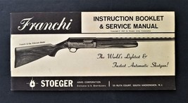 1965 vintage FRANCHI instruction booklet service manuel STOEGER ARMS rif... - £36.78 GBP